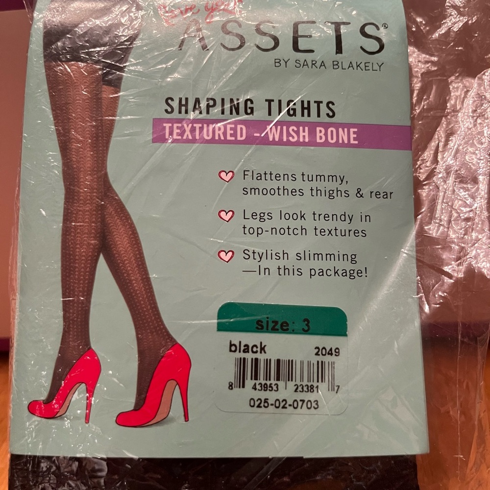 SPANX Assets Shaping Tights in Black and Red